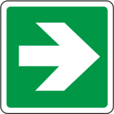 freccia direzionale emergenza